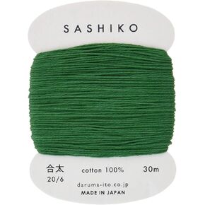 Sashiko Thread - Daruma - Medium/Regular Weight - 30m Cards (Forest Green # 208)