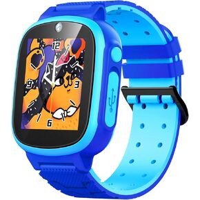 Smart Watch for Kids Toys, Gifts for 3-10 Year Old Girls Boys, 1.44" Touchscreen with 20 Puzzle Games Toddler Educational Toys Camera Video Music Player Children Game Smartwatch (Purple)