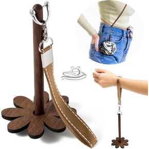 H1vojoxo Yarn Holder for Crocheting - Portable Wrist Yarn Holder Stand Knitting Crochet Accessory Yarn Ball Minder Stand with Crossbody Strap for Lover Knitting Travel Wrist Hanging Yarn Dispenser