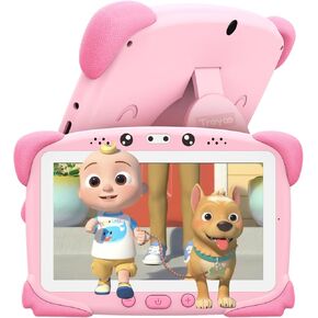 Kids Tablet 7IN Toddler Tablet for Kids, 32GB Tablet for Kids Toddler with Shockproof Case, Bluetooth, WiFi, Google, Netflix, YouTube, Parental Control, Kids App Pre-Installed (Blue) (Blue)