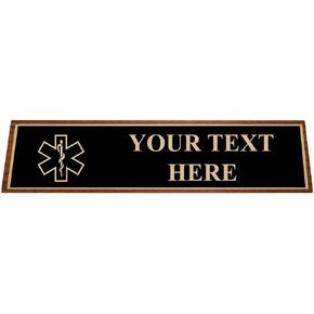 Personalized Desk Name Plates for Nurses, Nursing Desk Name Plate With Customized Engraving Prime