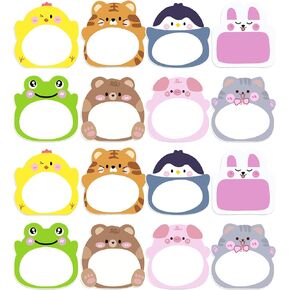 16 Pads Cute Animal Sticky Notes Pads(320pcs),Mabor Cartoon Memo Page Markers Animal Postits Notes Self Sticky Colorful Notes Memo Pads Animal Memo Notes Gifts for Students(20pcs Each)
