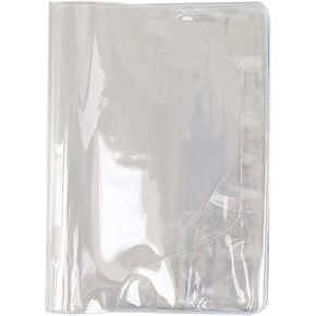 Transparent PVC Sleeve Cover Binder Notebook Cover Waterproof Fit for Most Planner Binder Scrapbook Sleeves Over Hard Plastic Book Covers（16cm）