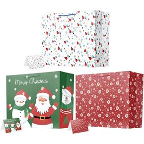 ysmile Extra Large Christmas Gift Bag Jumbo Gift Bag 19.6" Giant Xmas Holiday - 6 Pack