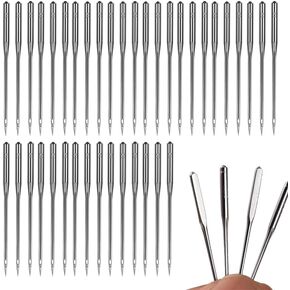 YAFIYGI Denim Sewing Machine Needles100 Pcs Size 16 Universal Leather Jeans Sewing Machine Needles Heavy Duty Needles for Thick Fabrics Compatible with Home Sewing And Industrial Professional Machines