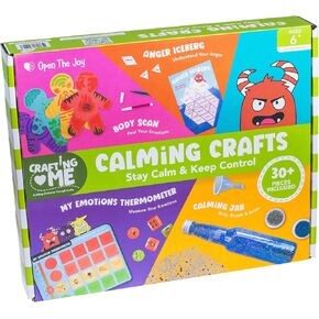 Open The Joy Calming Crafts Kit for Kids - Mindfulness Art Activities, DIY Stress Relief Projects, and Sensory Play for Emotional Wellness - Ages 4 and Up