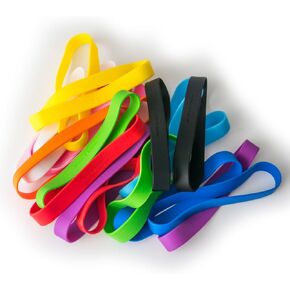 GRIFITI Elastic Band Joes 7.5 بوصة × 0.75 بوصة مسطحة، محيط 15 بوصة، قطر 4.78 بوصة، ألوان متنوعة 20 حزمة طويلة الأمد، درجة الطبخ، المجلدات، القبعات الصلبة، أجهزة الكمبيوتر المحمولة المقاومة للأشعة فوق البنفسجية للطقس الثقيلة والأشرطة المطاطية الكبيرة القوي