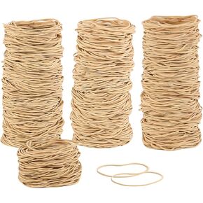Rubber Bands 5 inch large rubber bands 300pcs Big Rubber Band Beige Elastic Bands Strong long Rubber Bands Office Supplies File Rubber Band