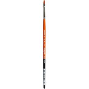 KINGART Premium Radiant 6300-4 FLAT SHADER Series Artist Brush, Synthetic Taklon Hair, Short Handle, for Acrylic, Oil and Watercolor Painting, Size 4