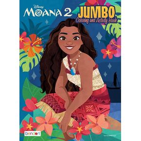 Moana Coloring Book | Moana 2 Coloring Books | Moana Jumbo Activity Book | Maui Coloring Book | Multicolor | Officially Licensed