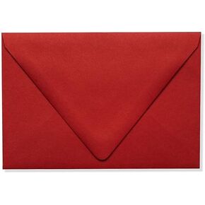LUXPaper A4 Invitation Envelopes for 4 x 6 Cards in 80 lb. Ruby Red, Printable Envelopes for Invitations, 50 Pack, Envelope Size 4 1/4 x 6 1/4 (Red)