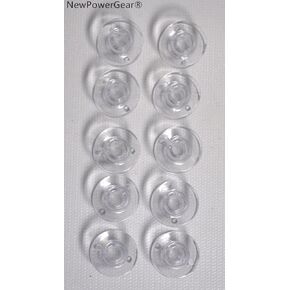 NewPowerGear Class 15J Plastic Bobbins Replacement For Singer 6518, 7256, 7258 Stylist, 7285Q Patchwork, 8500Q, Smart 100S