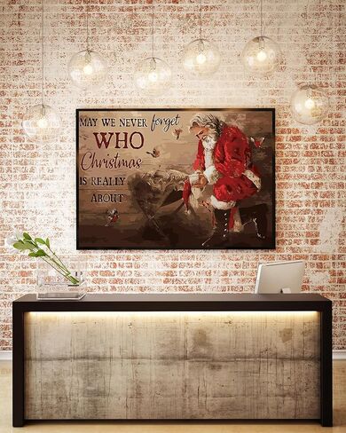 طقم طلاء عيد الميلاد الشتوي بالأرقام للبالغين المبتدئين، طلاء للكبار سهل DIY بالأرقام، مشهد ميلاد عيد الميلاد، طلاء حسب الرقم بدون إطار ديكور جدار المنزل 16 × 20 بوصة in Kuwait