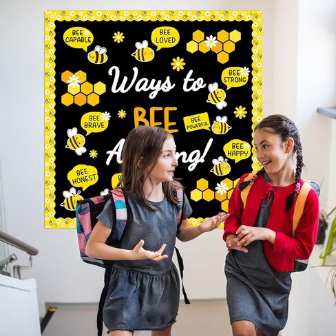 مجموعة لوحات إعلانات رائعة لتزيين الفصول الدراسية من Ways to Bee، اقتباسات ملهمة، مجموعة لوحة إعلانات مجسمة لزهرة النحل الصيفية لمعلم المدرسة، لوازم جدارية تحفيزية in Kuwait
