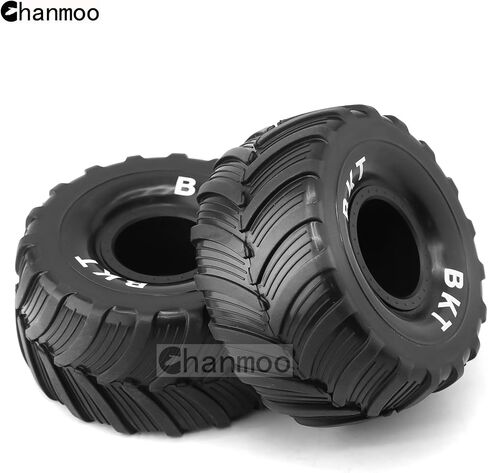 1/18 RC Monster Truck Tires and Hard Plastic Wheels Rims 12mm Hex 1/16 Rubber Buggy Off Road Tyres OD 100mm for 1:16 1/12 1/14 Scale Truck Car Traxxas E-REVO HSP HPI Tamiya Losi 4PCS (Black) in Saudi Arabia