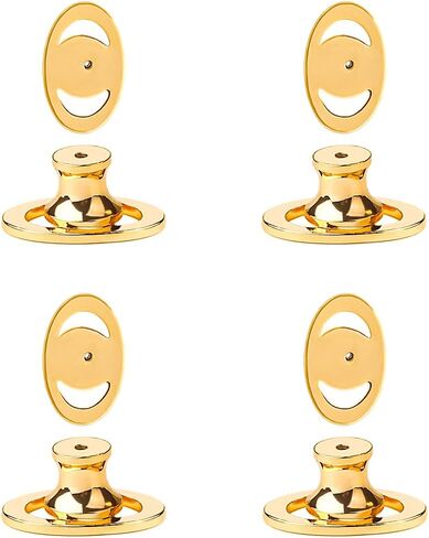 Locking Earring Backs for Studs, Hypoallergenic 18K Gold Bullet Earring Backs Replacements for Studs/Droopy Ears, Secure Locking Backing for Sensitive Ears(8PCS) in Saudi Arabia