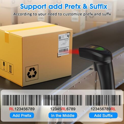 USB 2D Barcode Scanner,Symcode QR PDF417 Bar Code Scanner Wired Long Transfer Distance Computer Cell Phone Screen Scan in Saudi Arabia
