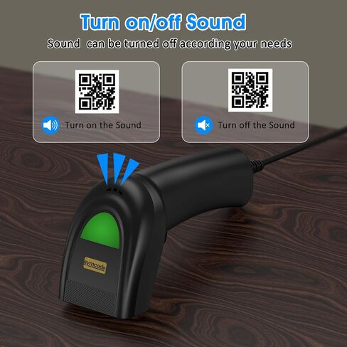 USB 2D Barcode Scanner,Symcode QR PDF417 Bar Code Scanner Wired Long Transfer Distance Computer Cell Phone Screen Scan in Saudi Arabia