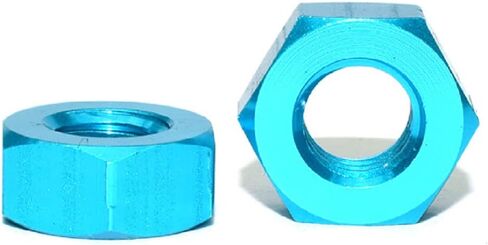 50pcs M3 Hex Nuts Aluminum Alloy 6061 Lock Nuts DIN934 (Green) in Saudi Arabia