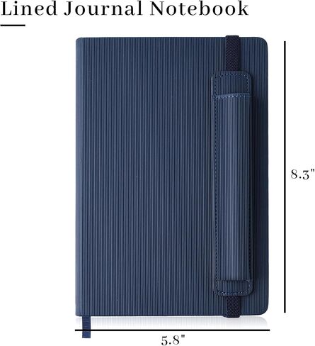 Notebook Journal, 256 Pages A5 Lined Leather Journals with Pen Holder, Daily Journal for Writing, Journaling, Travel and Bible Notes in Saudi Arabia