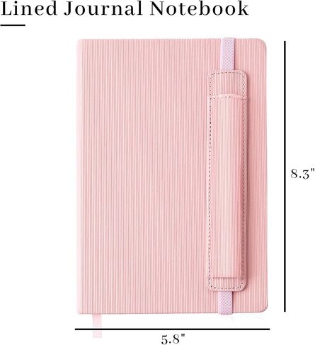 Notebook Journal, 256 Pages A5 Lined Leather Journals with Pen Holder, Daily Journal for Writing, Journaling, Travel and Bible Notes in Saudi Arabia