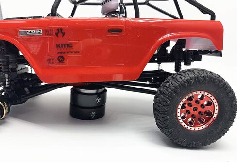 عجلات Treal SCX24 1.0 عجلات Beadlock (مجموعة 4P) للمحور SCX24 Betty Bronco Gladiator Deadbolt C10 (أحمر) in Saudi Arabia