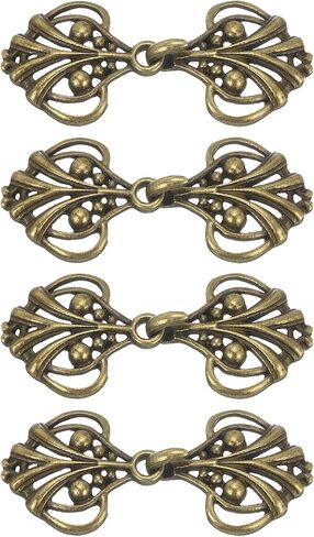 uxcell Cloak Clasp, Sew on Hooks and Eyes Vintage Cape Clasps Sweater Shawl Collar Cardigan Buckles in Saudi Arabia