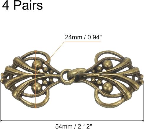 uxcell Cloak Clasp, Sew on Hooks and Eyes Vintage Cape Clasps Sweater Shawl Collar Cardigan Buckles in Saudi Arabia