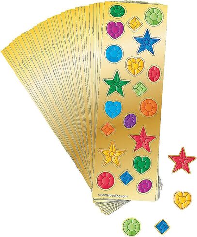 Fun Express Jewel Sticker Sheets (24 Sheet Set with 20 Stickers per Sheet) in Saudi Arabia