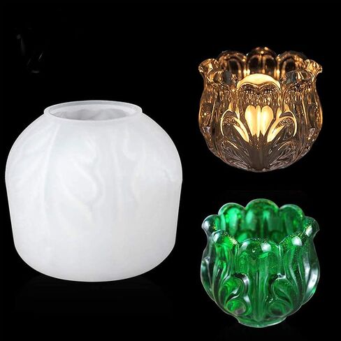 FineInno Box Resin Molds Silicone Casting Mold Crystal Cup Jewelry Box Molds Epoxy Craft Mold for Flower Pot/Pen Candle Soap Jewelry Holder in Saudi Arabia
