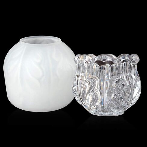 FineInno Box Resin Molds Silicone Casting Mold Crystal Cup Jewelry Box Molds Epoxy Craft Mold for Flower Pot/Pen Candle Soap Jewelry Holder in Saudi Arabia