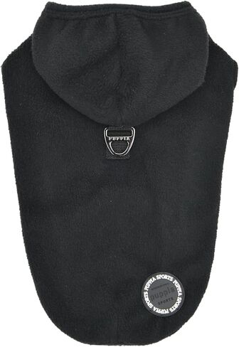Puppia Zuko Warm Winter Hooded Polar Fleece Shirts with Integrated Harness for Small and Medium Dogs, Beige, Small in Saudi Arabia