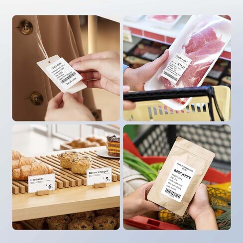 مجموعة ملصقات حرارية من NIIMBOT مكونة من 2 بكرات لتخزين وتنظيم المكاتب المنزلية والمدرسة لصانع الملصقات NIIMBOT B1 B21 B3S (50 * 50 WhiteRound * 2) in Kuwait