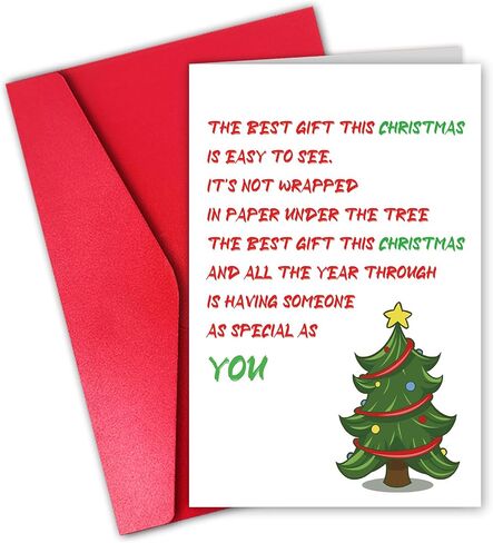 Funny Butt Christmas Card, Merry Christmas Card for Men Women Him Her, Santa Butt Xmas Card, Nothing Butt Holiday Card in Saudi Arabia