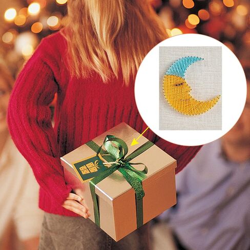 WEBEEDY String Art Adult Teens Beginner DIY Moon Crafts Kit for Home Wall Decorations Tabletop Decor Creative Gifts with All Necessary Accessories and Frame in Saudi Arabia