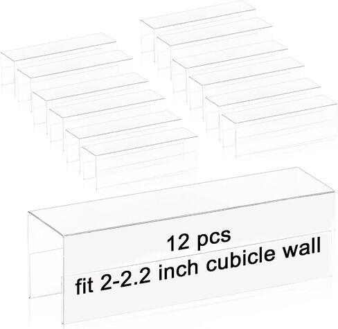 Cubicle Name Plate Holders Cubicle Name Plate Sign Holder Name Plate Bracket Double Sided Nameplates for Walls 2X8 PET Material Changeable Cubicle Name Plate Holder for School Office (4) in Saudi Arabia