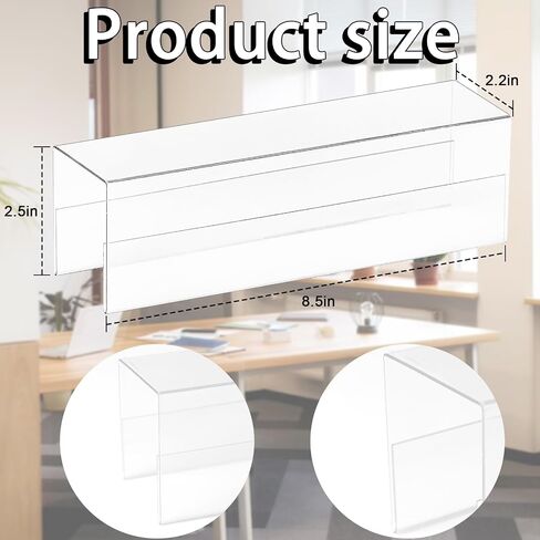 Cubicle Name Plate Holders Cubicle Name Plate Sign Holder Name Plate Bracket Double Sided Nameplates for Walls 2X8 PET Material Changeable Cubicle Name Plate Holder for School Office (4) in Saudi Arabia