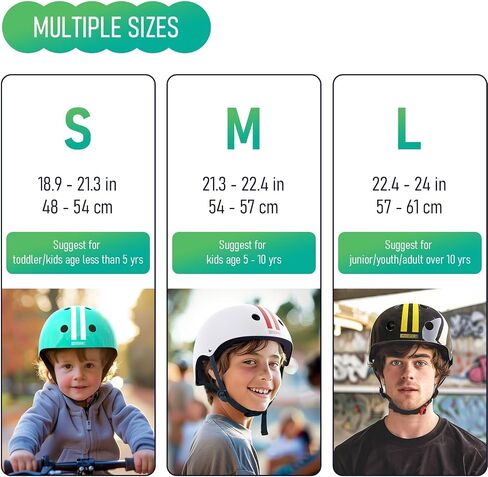 MOUNTALK Kids/Toddler Bike Helmet,Skateboards Helmets for Age 3-5/5-8/8-14 Years Old Junior Boys and Girls Helmet, Adjustable 3 Sizes Cover Children to Adult in Saudi Arabia