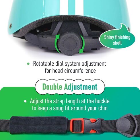 MOUNTALK Kids/Toddler Bike Helmet,Skateboards Helmets for Age 3-5/5-8/8-14 Years Old Junior Boys and Girls Helmet, Adjustable 3 Sizes Cover Children to Adult in Kuwait