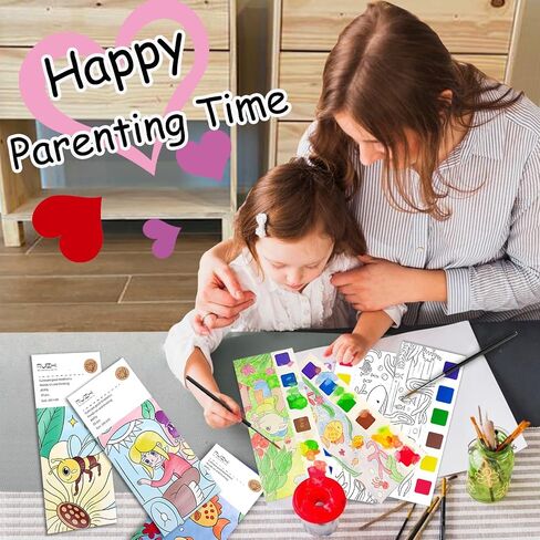 2-Pack 100 Pages Mini Coloring Books Pocket Size for Kids Adult, 3x3 Inches Coloring Books for Classroom Activity Travel Creating Small Gifts Goodie Bags Stuffers Birthday Party Favors (Blue+Yellow) in Saudi Arabia