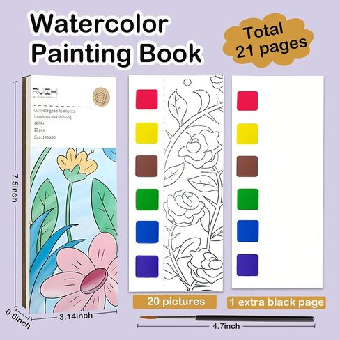 2-Pack 100 Pages Mini Coloring Books Pocket Size for Kids Adult, 3x3 Inches Coloring Books for Classroom Activity Travel Creating Small Gifts Goodie Bags Stuffers Birthday Party Favors (Blue+Yellow) in Saudi Arabia