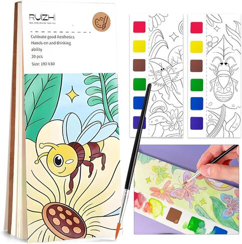 2-Pack 100 Pages Mini Coloring Books Pocket Size for Kids Adult, 3x3 Inches Coloring Books for Classroom Activity Travel Creating Small Gifts Goodie Bags Stuffers Birthday Party Favors (Blue+Yellow) in Saudi Arabia