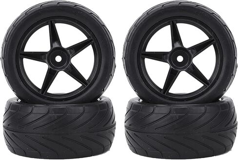 RC 1:10 Tyre Tires 85mm Universal RC Car Tire Truck Tires Modification Part Replacement(Black) Car Model Accessory Model Car Accessories 85Mm Rc Tires in Saudi Arabia