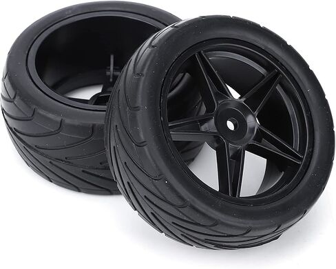 RC 1:10 Tyre Tires 85mm Universal RC Car Tire Truck Tires Modification Part Replacement(Black) Car Model Accessory Model Car Accessories 85Mm Rc Tires in Saudi Arabia