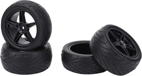RC 1:10 Tyre Tires 85mm Universal RC Car Tire Truck Tires Modification Part Replacement(Black) Car Model Accessory Model Car Accessories 85Mm Rc Tires in Saudi Arabia