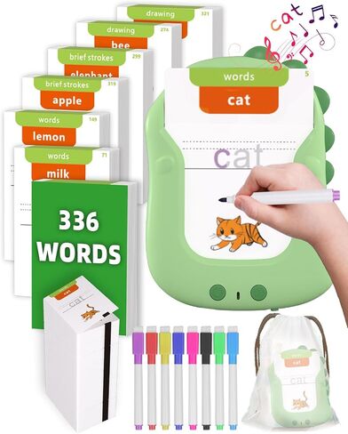 510 Words Spanish English Bilingual Talking Flash Cards for Toddler 1-3, Easter Basket Stuffers for Toddler Learning Montessori Toys for Kids, Birthday Gifts for Boys Girls Autism Sensory Toys in Saudi Arabia
