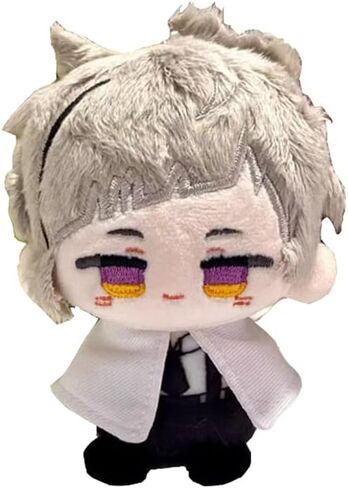 Anime Plush Doll Dazai Osamu Nakahara Chuuya Edogawa Rampo Mini Pendant Keychain Cute Toy Kids Gift（Dazai Osamu） in Saudi Arabia