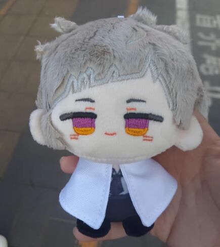 Anime Plush Doll Dazai Osamu Nakahara Chuuya Edogawa Rampo Mini Pendant Keychain Cute Toy Kids Gift（Dazai Osamu） in Saudi Arabia