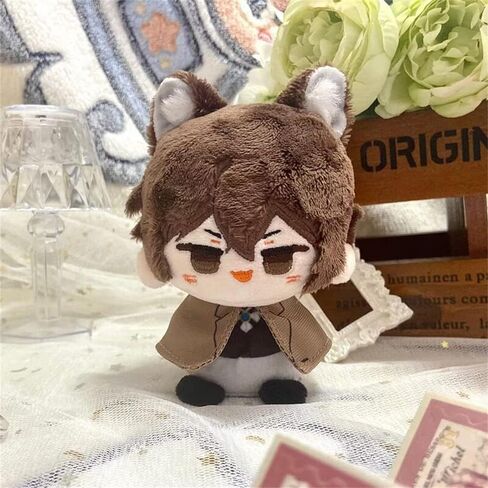 Anime Plush Doll Dazai Osamu Nakahara Chuuya Edogawa Rampo Mini Pendant Keychain Cute Toy Kids Gift（Dazai Osamu） in Saudi Arabia