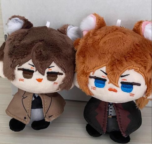 Anime Plush Doll Dazai Osamu Nakahara Chuuya Edogawa Rampo Mini Pendant Keychain Cute Toy Kids Gift（Dazai Osamu） in Saudi Arabia